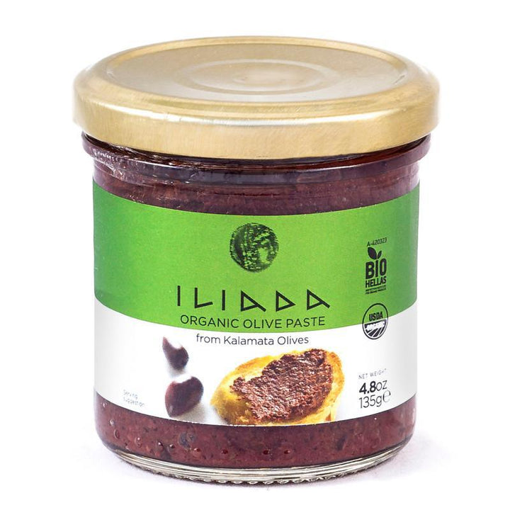 Iliada Organic Kalamata Olive Paste 135g Glass Jar