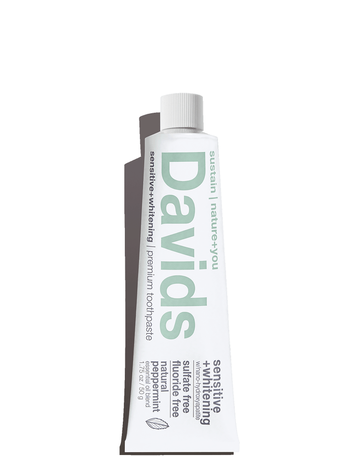 Travel Size Sensitive + Whitening Peppermint Toothpaste - Davids