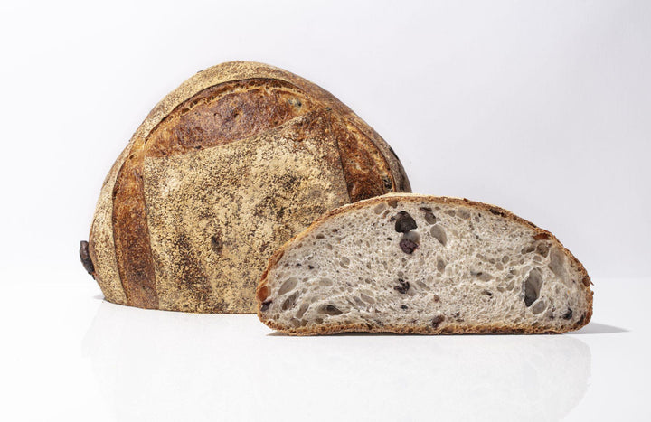 Kalamata Olive Bread, 1lb Batard