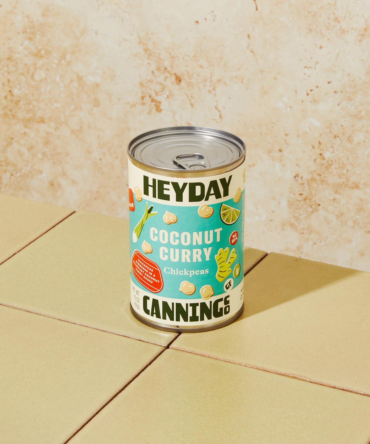 Coconut Curry Chickpeas 15oz - Heyday Canning Co