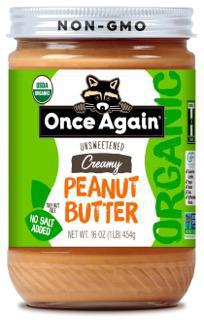 Peanut Butter, Organic 16oz - Once Again