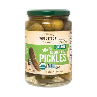 Organic Whole Kosher Dill Pickles