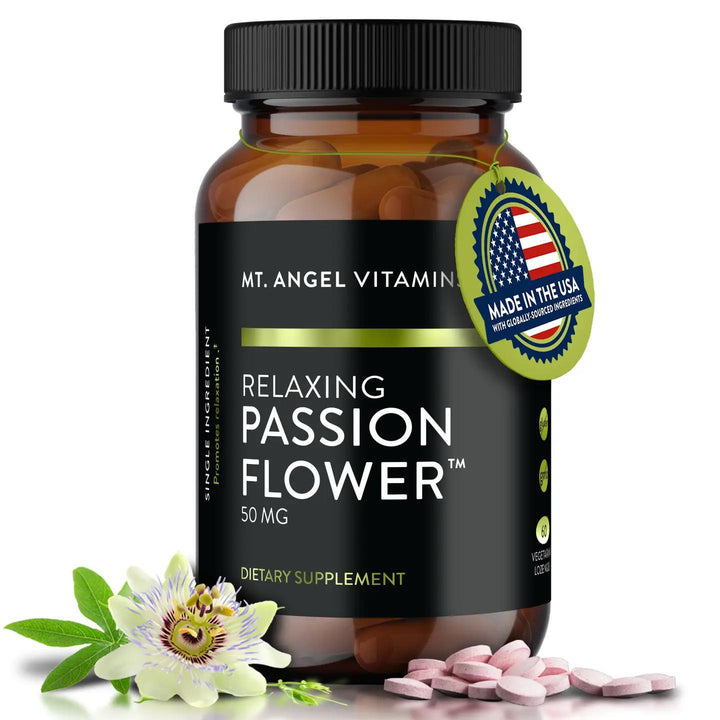 Mt. Angel Vitamins' Relaxing Passionflower - 60 Lozenges