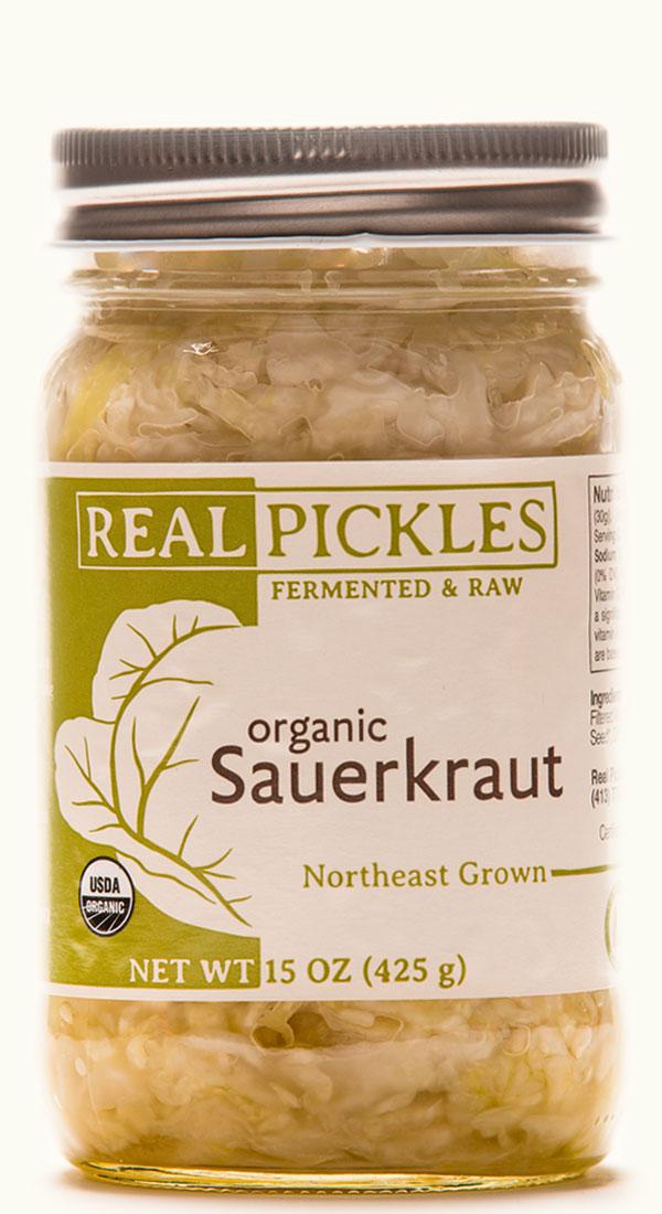 Organic Sauerkraut, Real Pickles