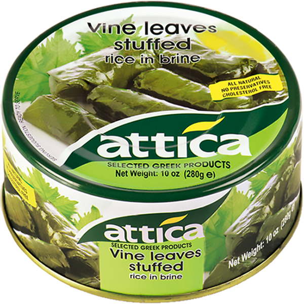 Grape Leaves Stuffed with Rice in Oil 10oz - Attica