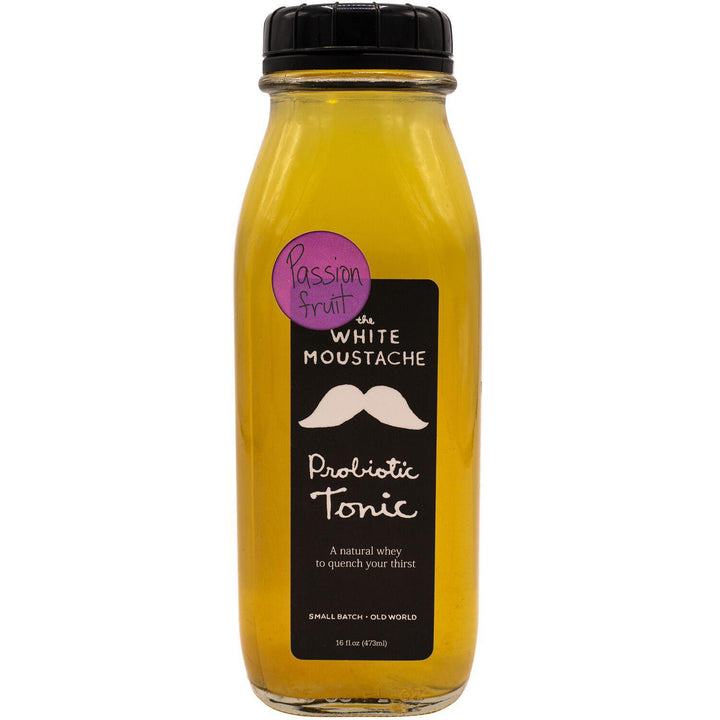 Probiotic Tonic, Passionfruit Whey 16 fl oz - The White Moustache