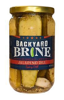 Jalapeno Dill Spicy Dill Pickle Halves, 16 oz Jar