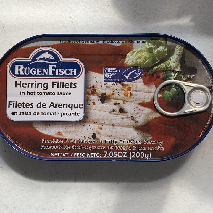 Rügen Fisch Herring Fillets in Hot Tomato Sauce